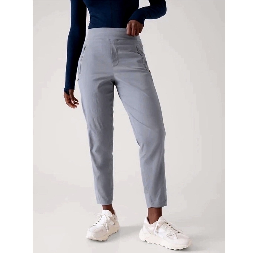 Athleta Trekkie North Jogger 4 Coastline Blue Grey High Rise Utility Sporty